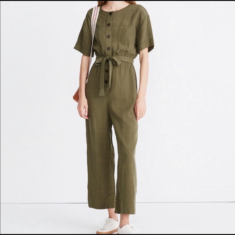 NWOT Madewell Green Jumpsuit